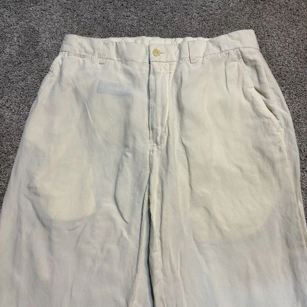 Vintage Polo Ralph Lauren Linen Silk Trousers Classic Fit Men’s 30x30 Breathable